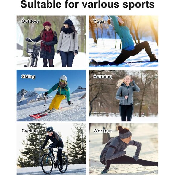 Women's Thermal Underwear Set Fleece Lined Base Layer Long Sleeve 2-4 Pack - Picture 6 of 6